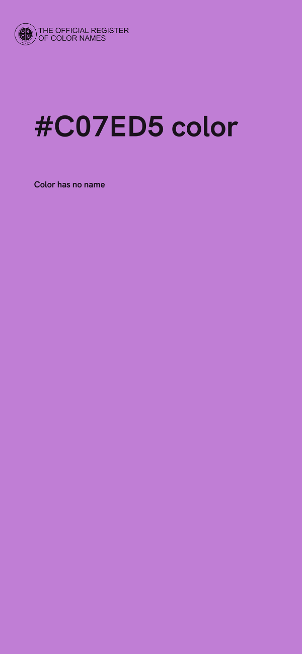 #C07ED5 color image