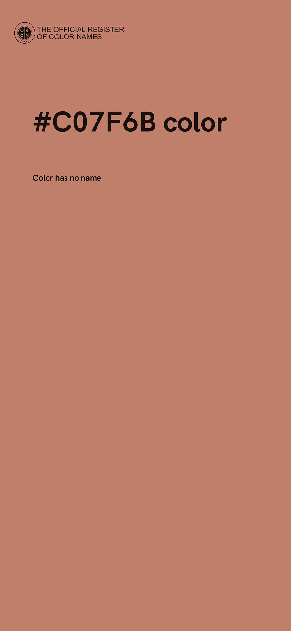 #C07F6B color image