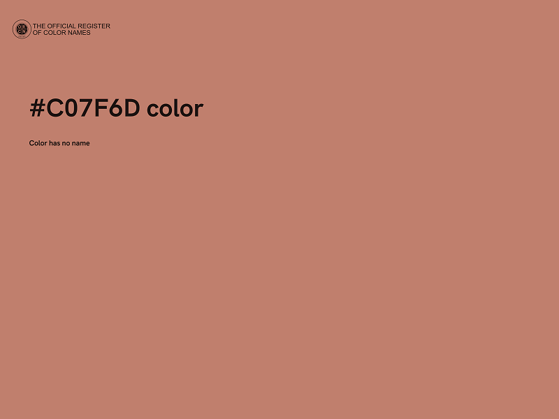 #C07F6D color image