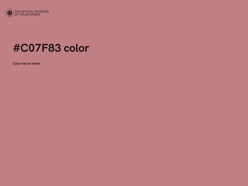 #C07F83 color image