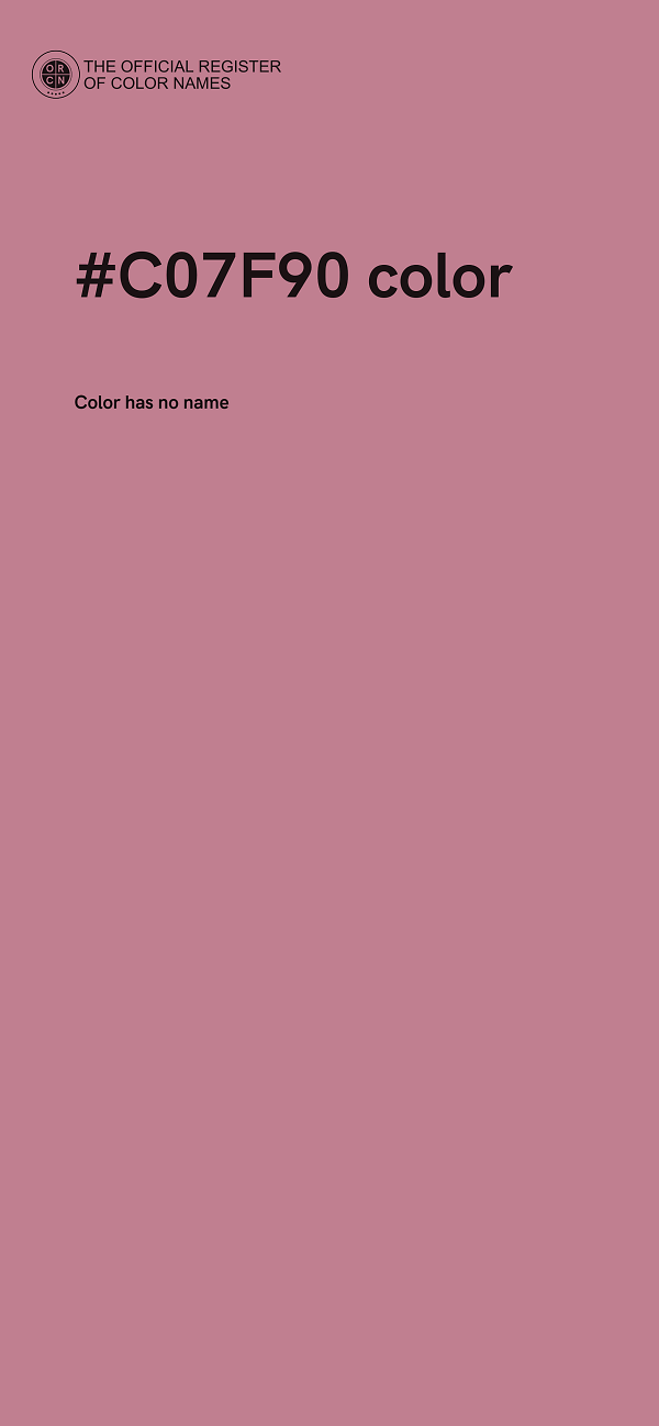 #C07F90 color image
