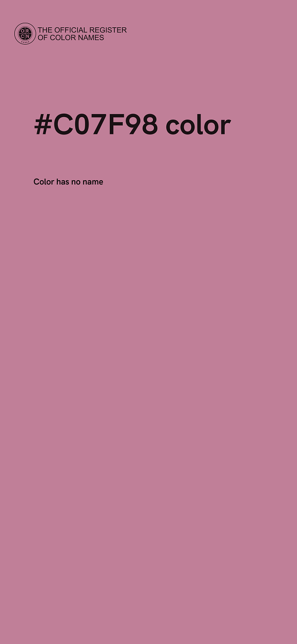 #C07F98 color image