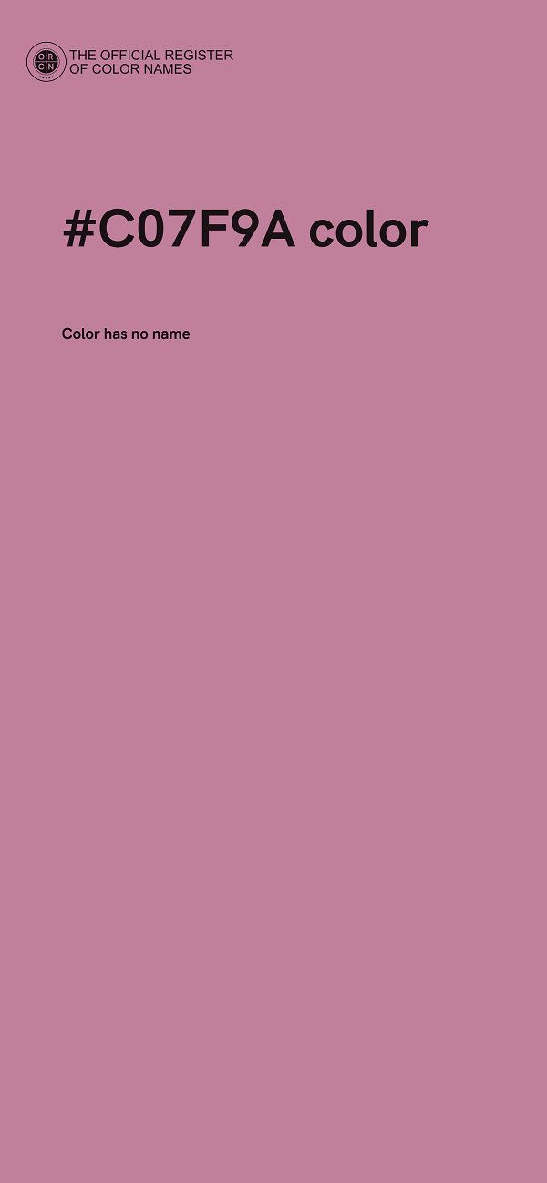 #C07F9A color image