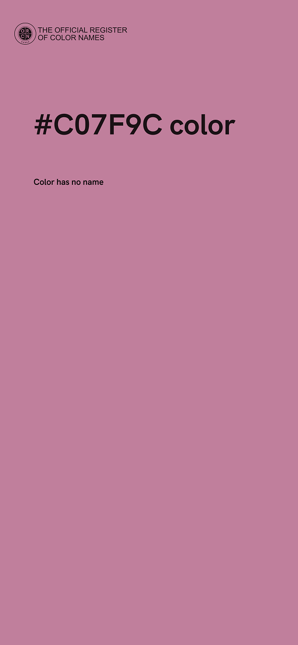 #C07F9C color image