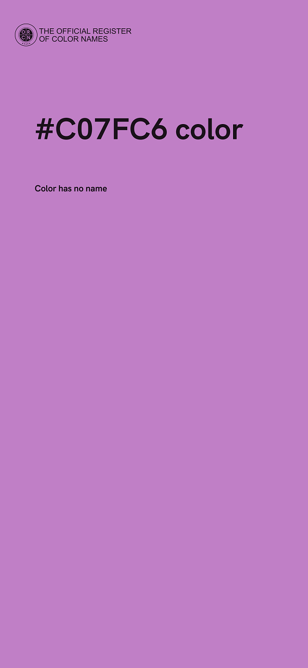 #C07FC6 color image