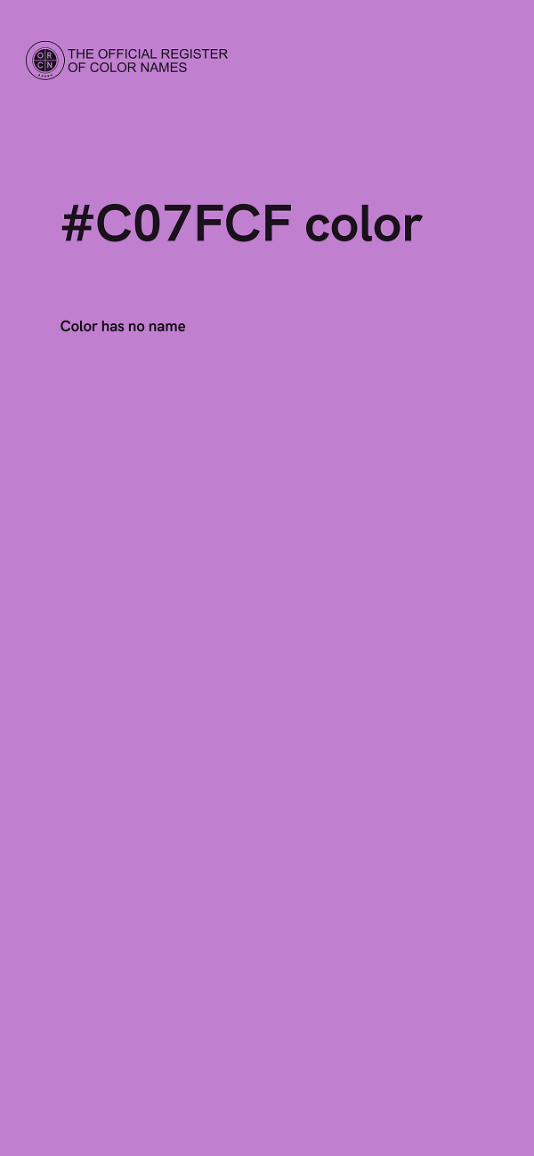 #C07FCF color image