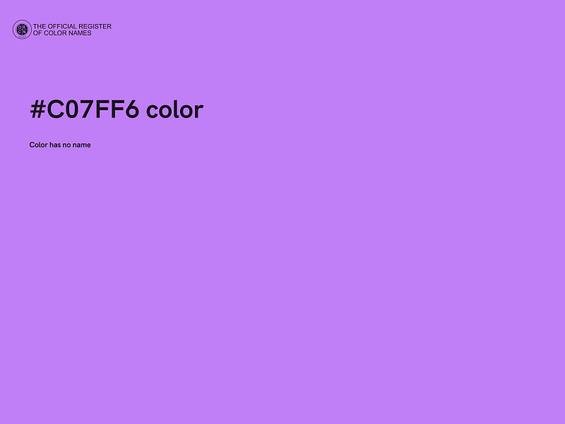 #C07FF6 color image