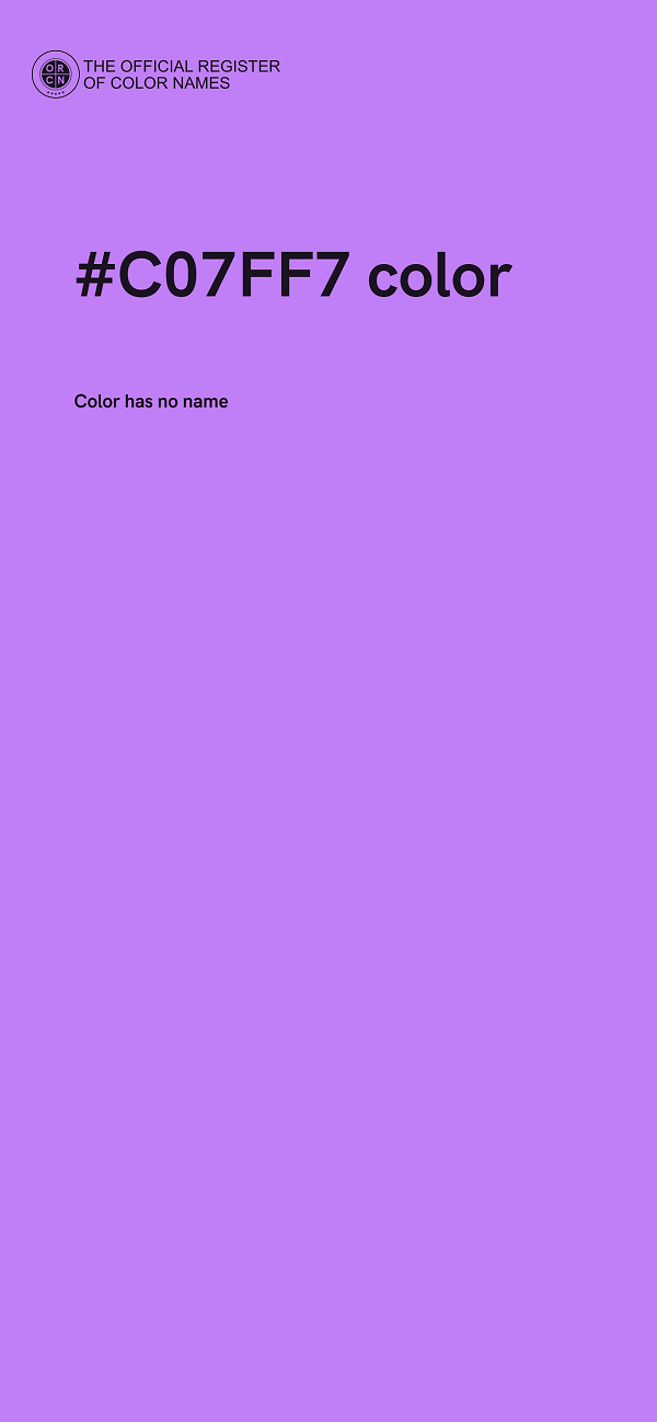 #C07FF7 color image