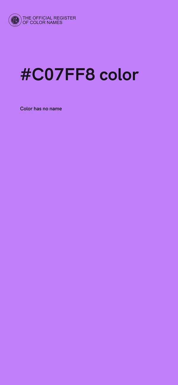 #C07FF8 color image