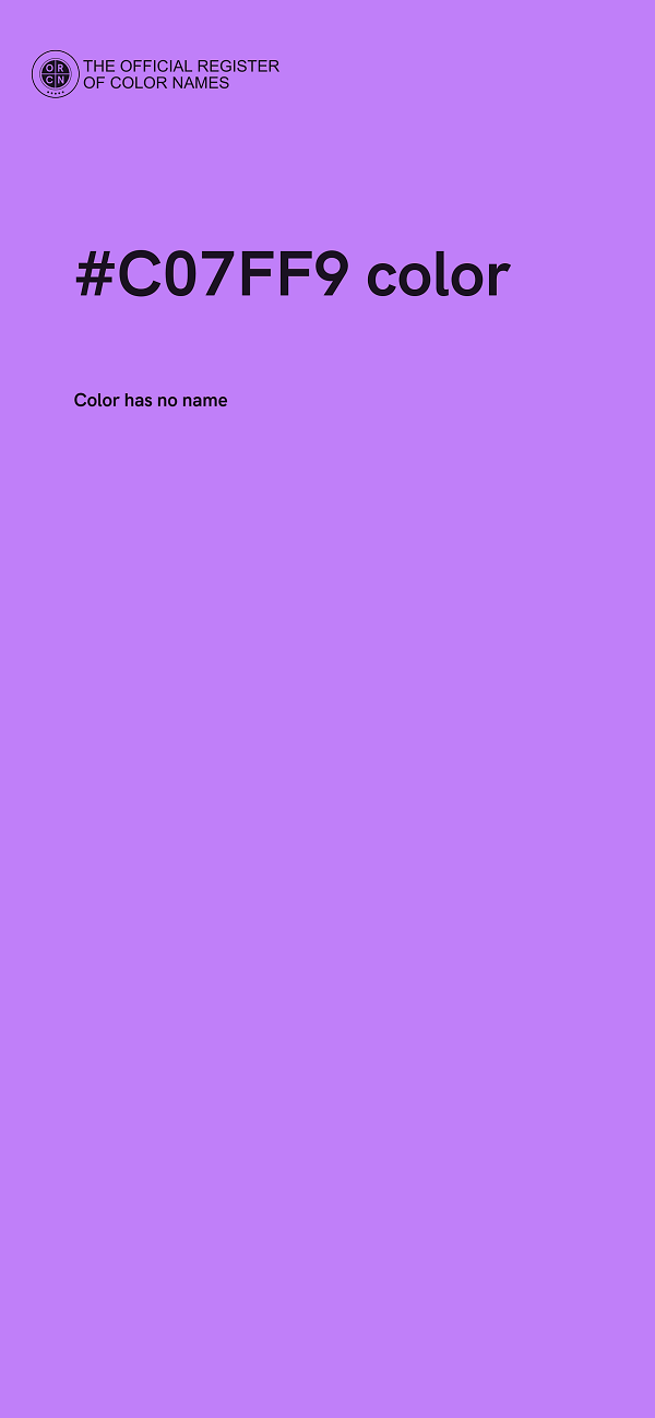 #C07FF9 color image