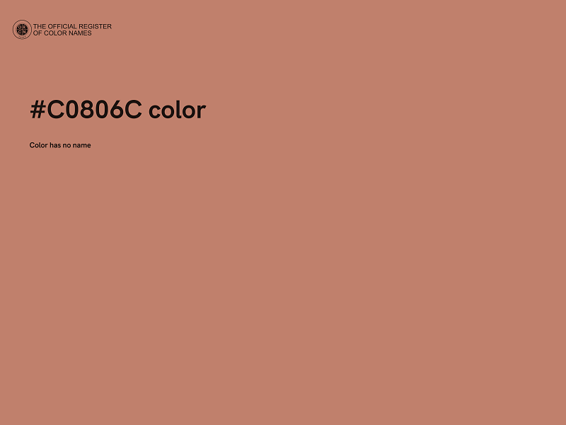 #C0806C color image