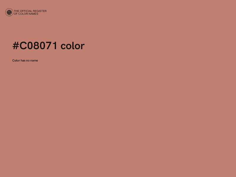 #C08071 color image