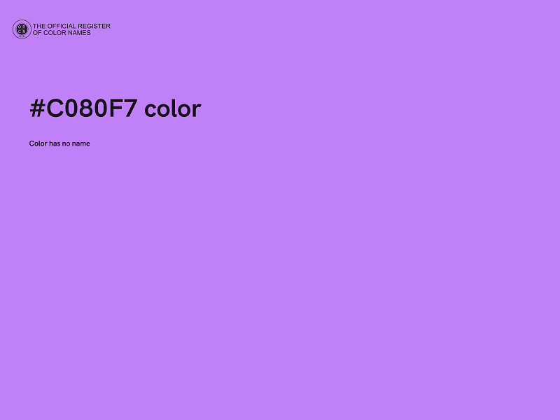 #C080F7 color image