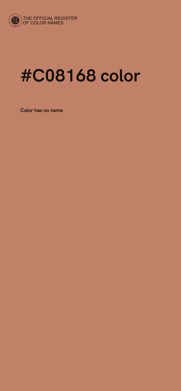 #C08168 color image