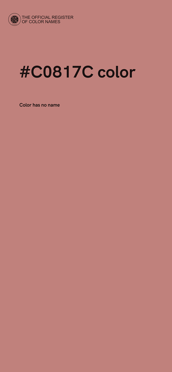 #C0817C color image