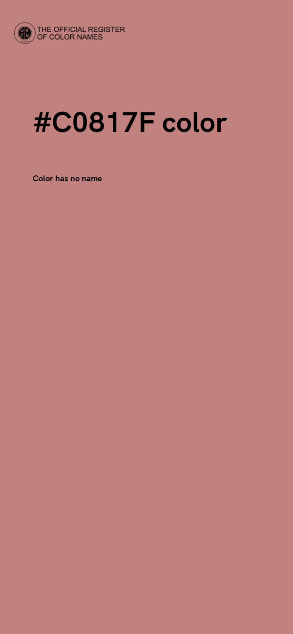 #C0817F color image