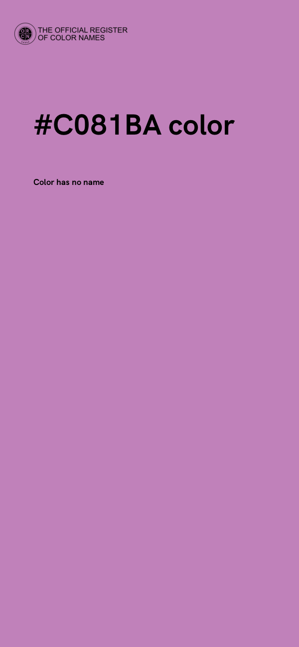 #C081BA color image