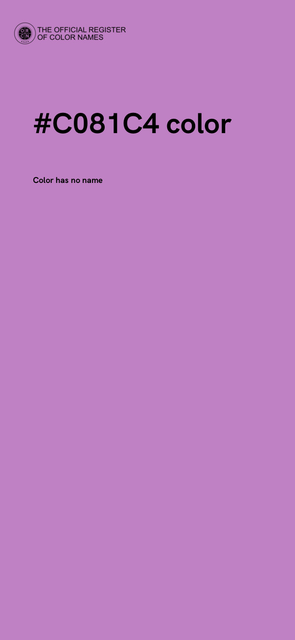#C081C4 color image