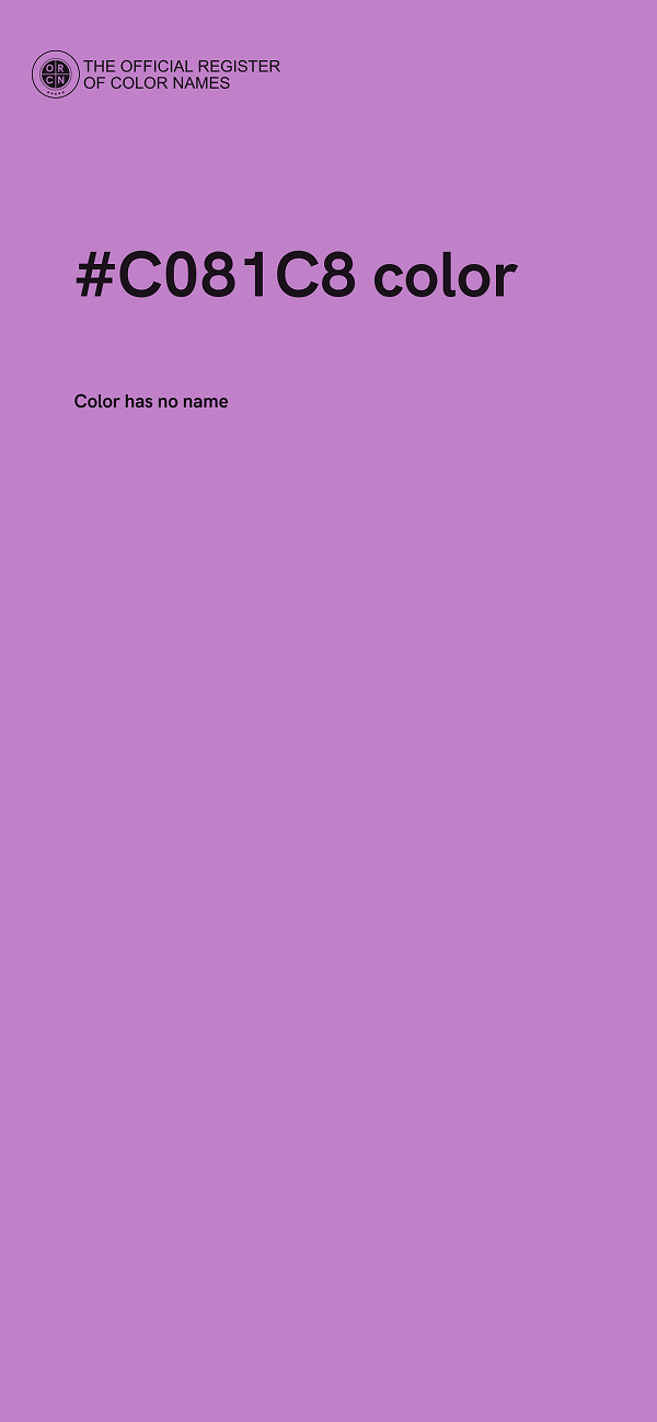 #C081C8 color image