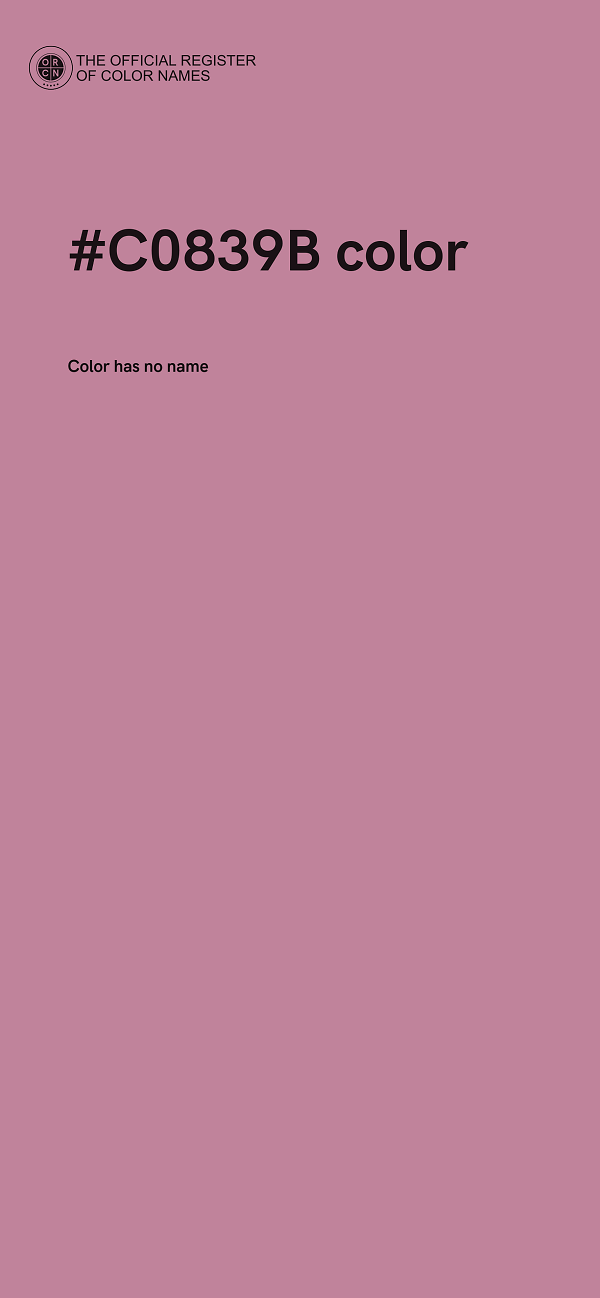 #C0839B color image