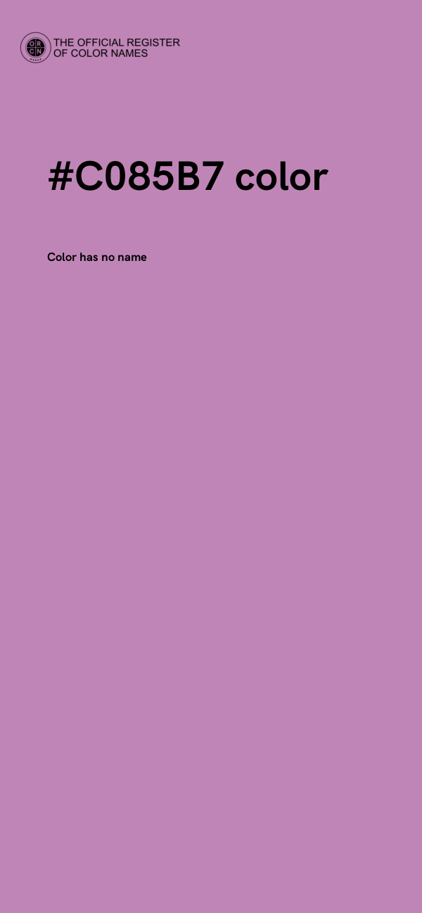 #C085B7 color image