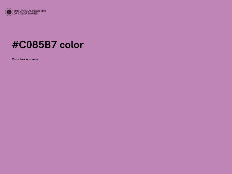 #C085B7 color image