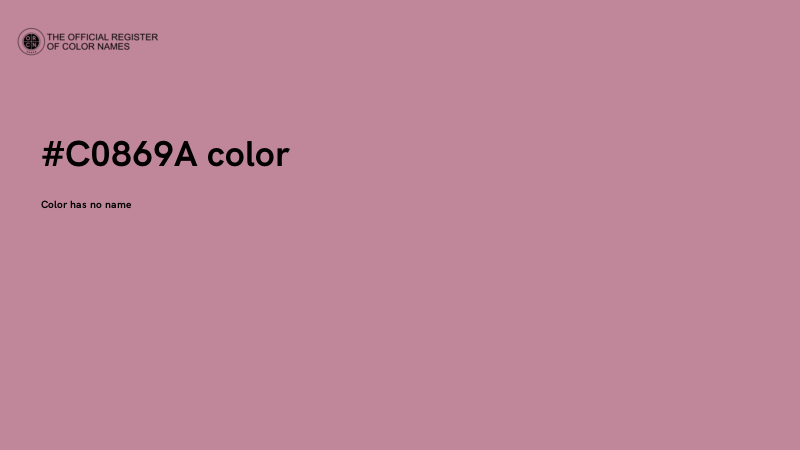 #C0869A color image