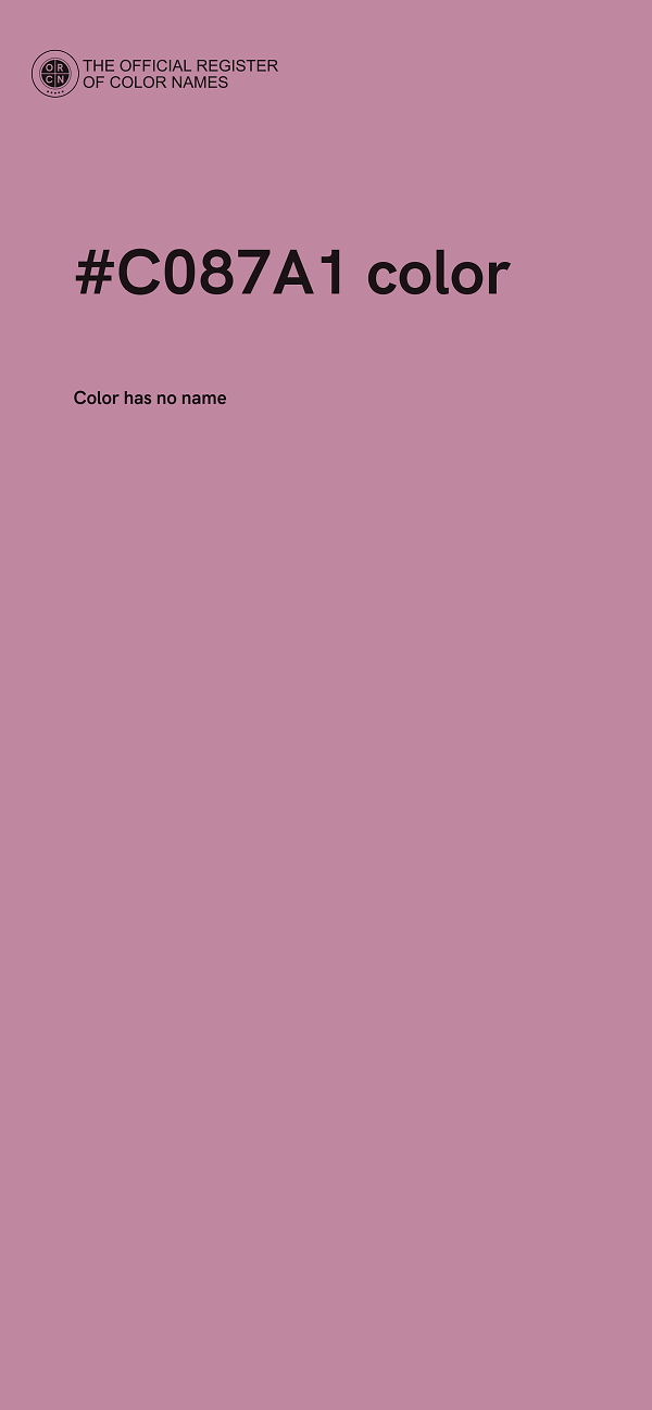 #C087A1 color image