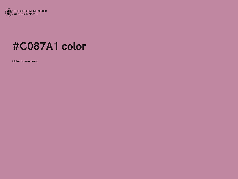 #C087A1 color image