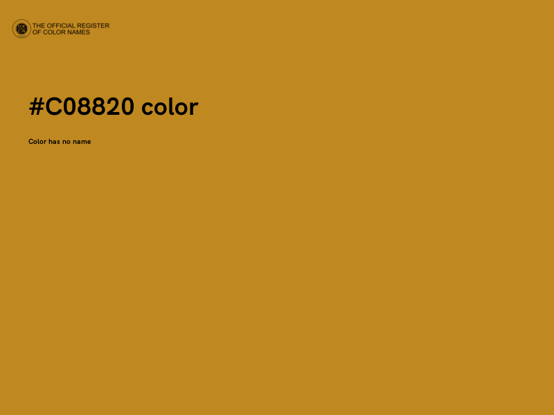 #C08820 color image
