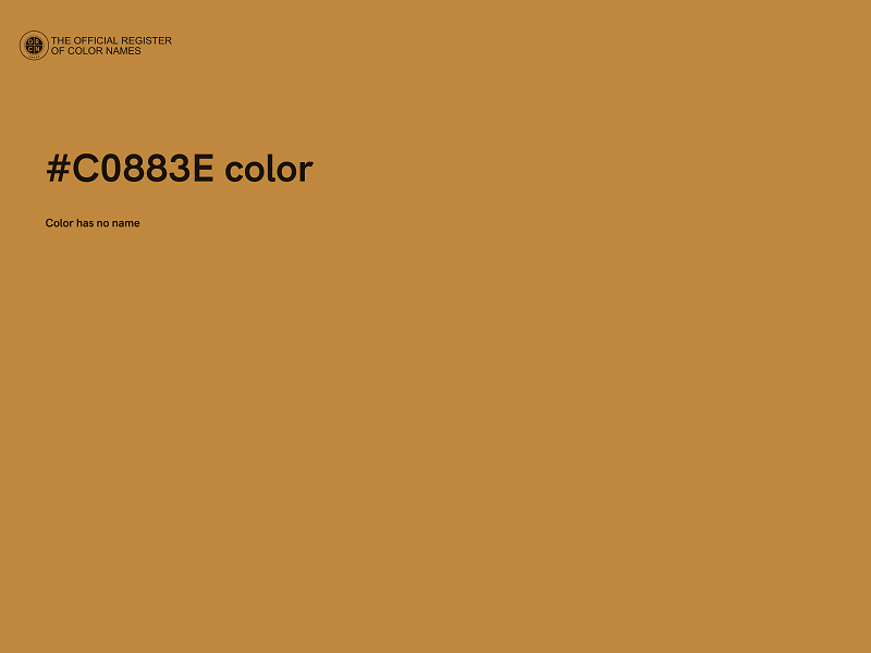 #C0883E color image