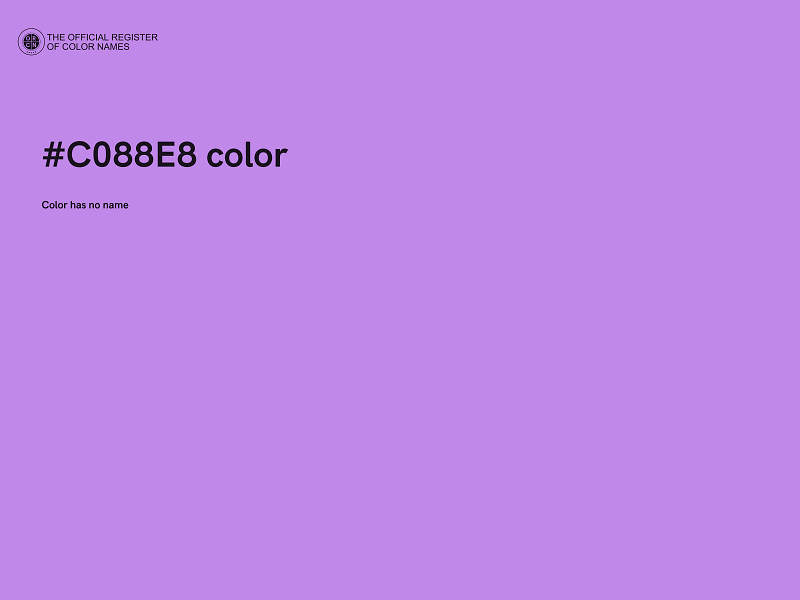 #C088E8 color image