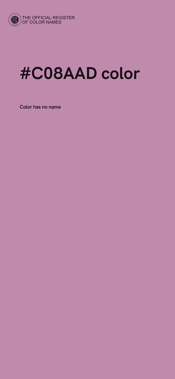 #C08AAD color image