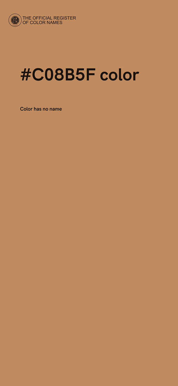 #C08B5F color image
