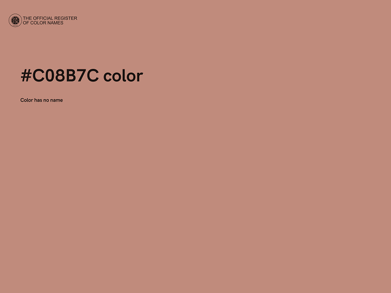 #C08B7C color image