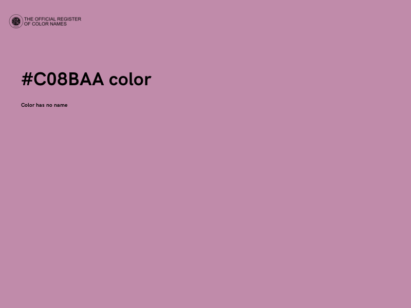 #C08BAA color image