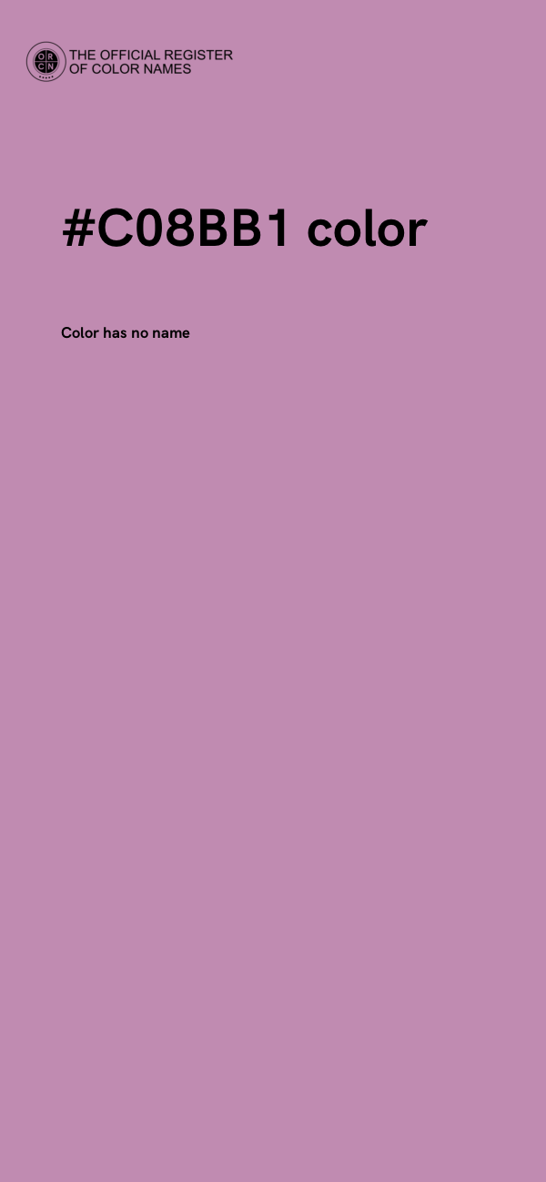 #C08BB1 color image