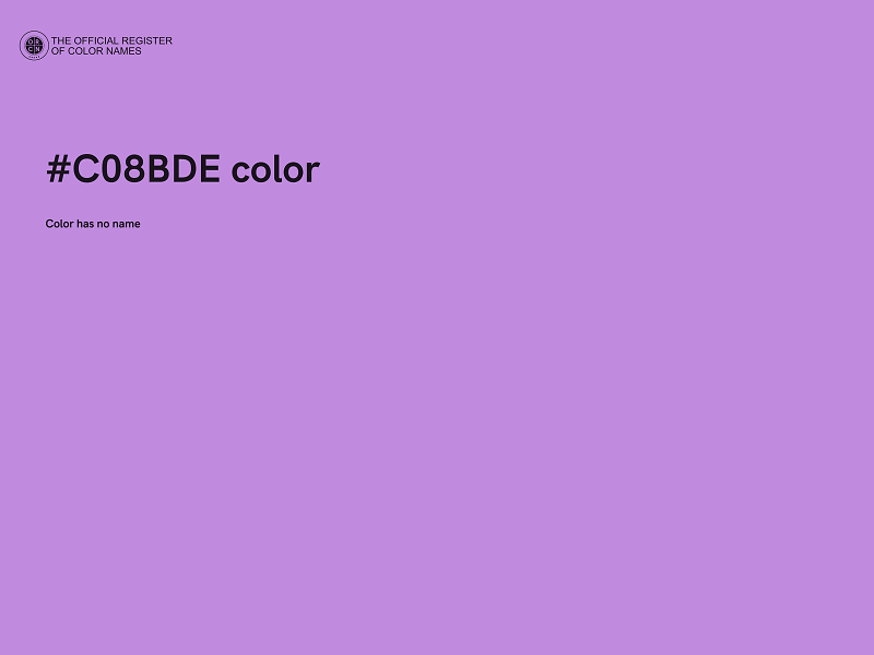 #C08BDE color image