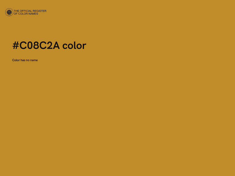 #C08C2A color image