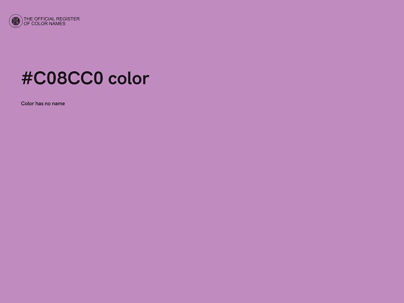 #C08CC0 color image