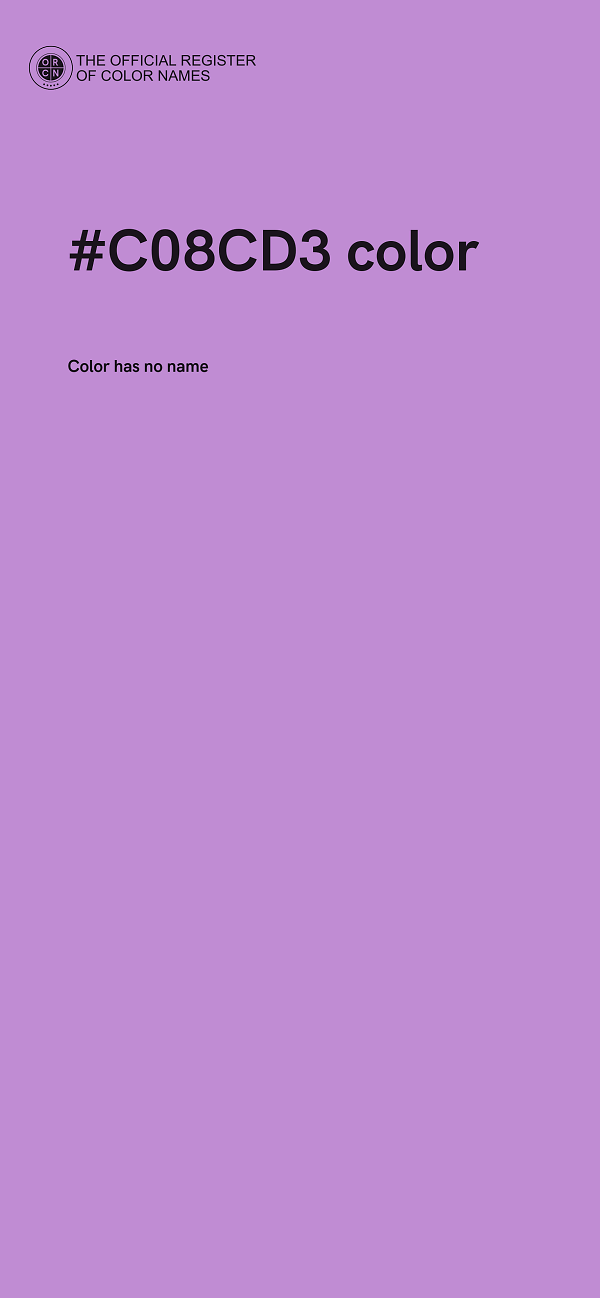 #C08CD3 color image