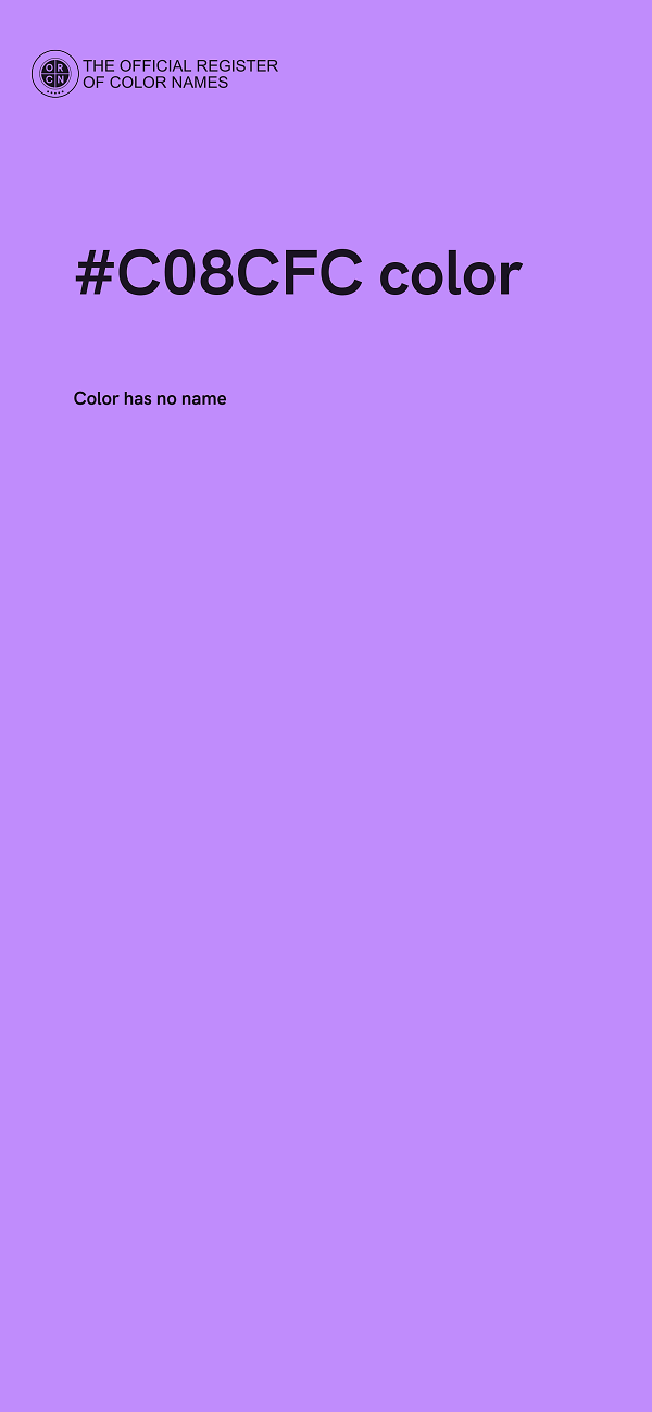 #C08CFC color image