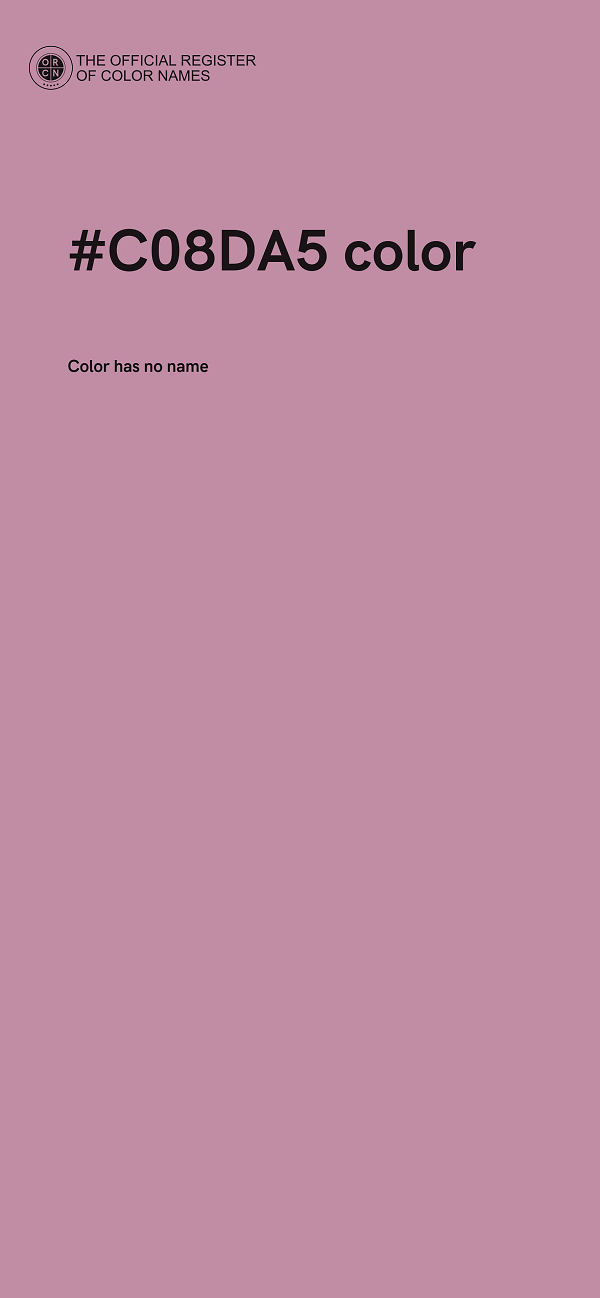 #C08DA5 color image