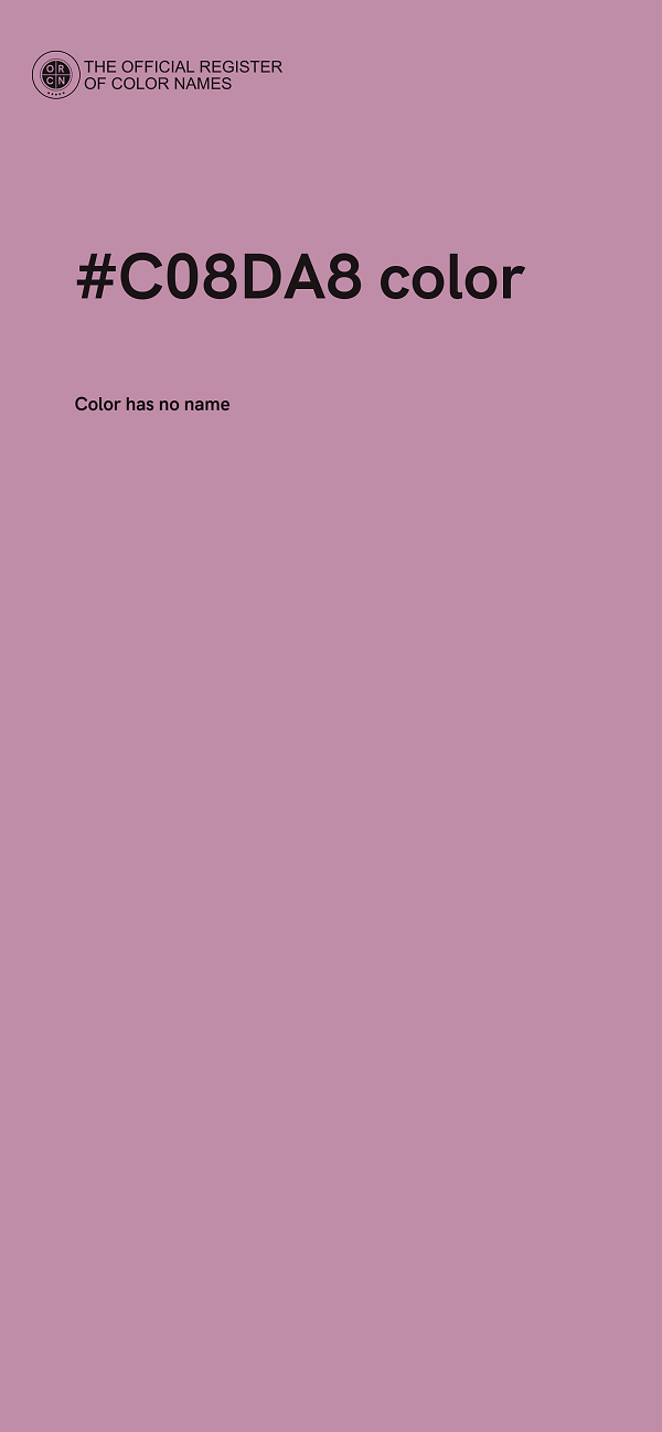 #C08DA8 color image