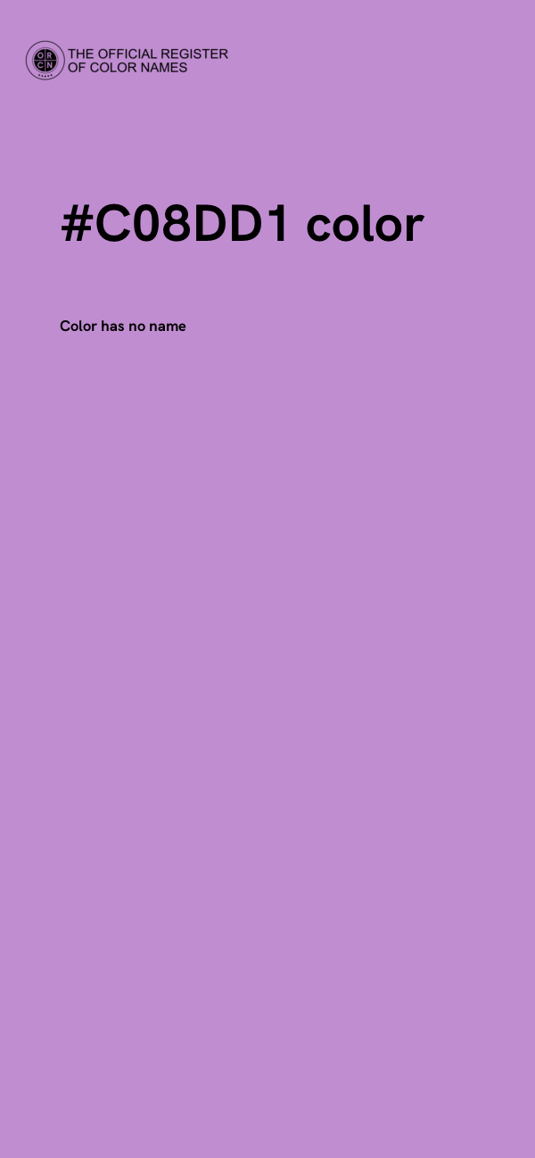#C08DD1 color image