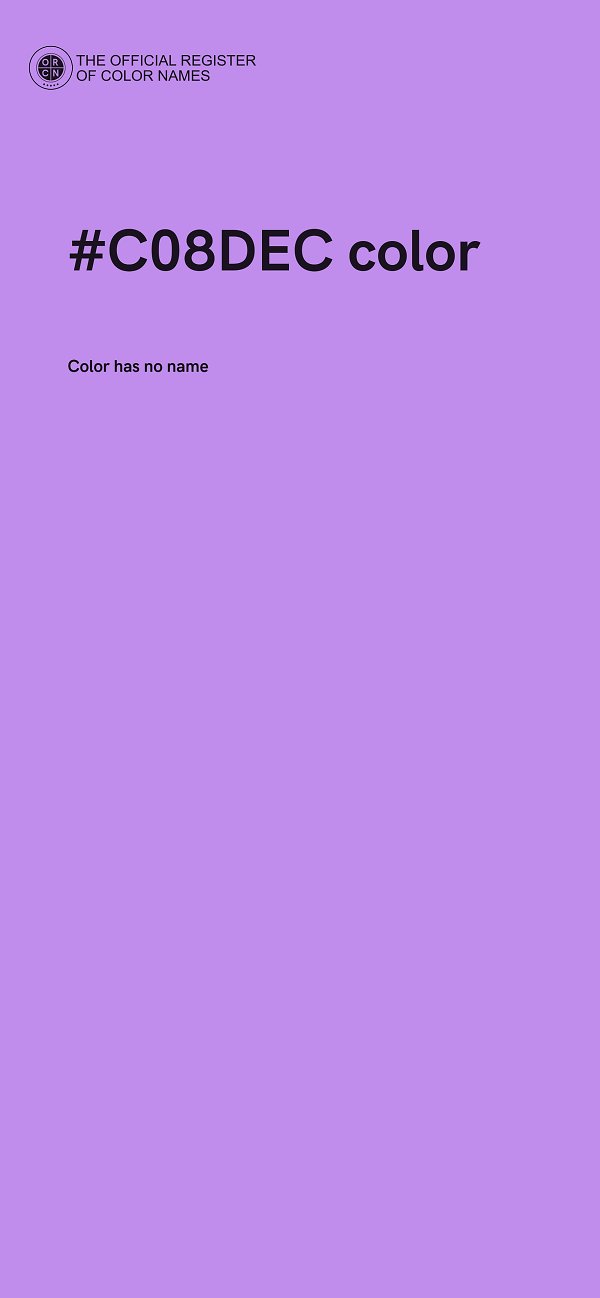 #C08DEC color image