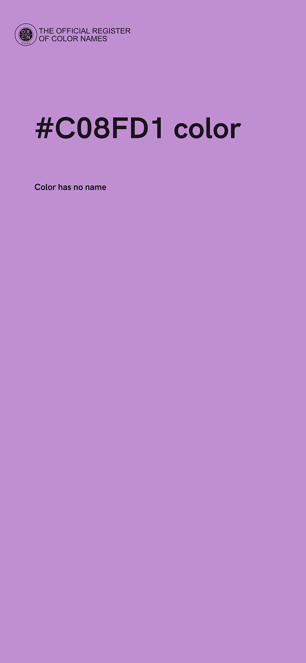 #C08FD1 color image