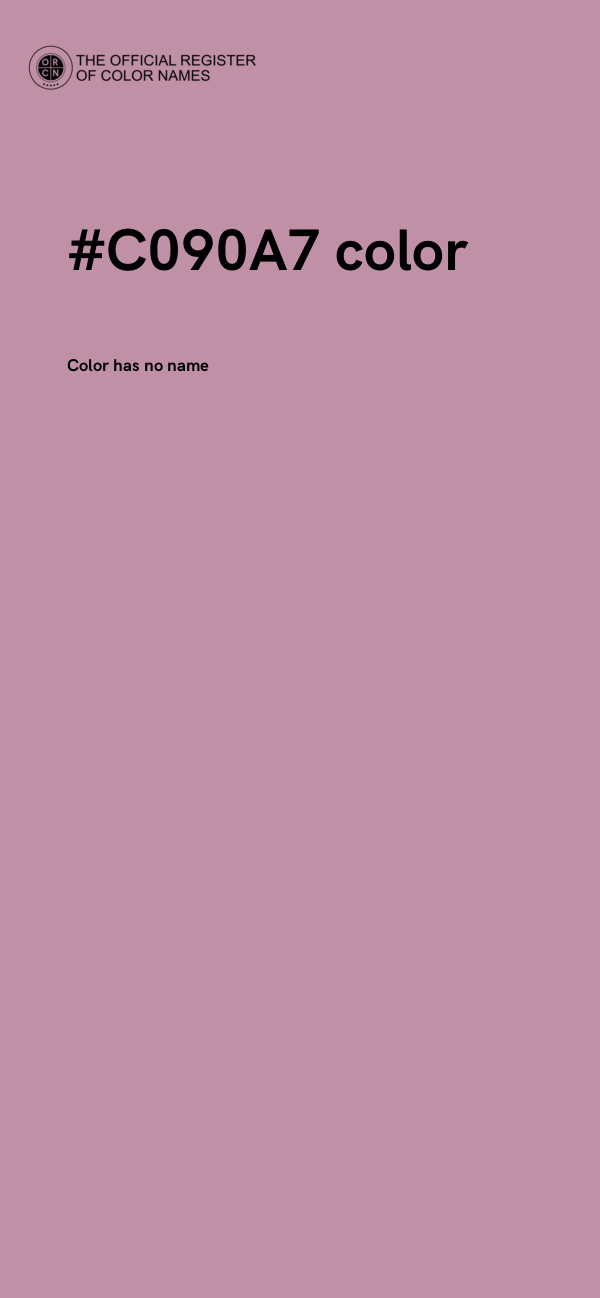 #C090A7 color image