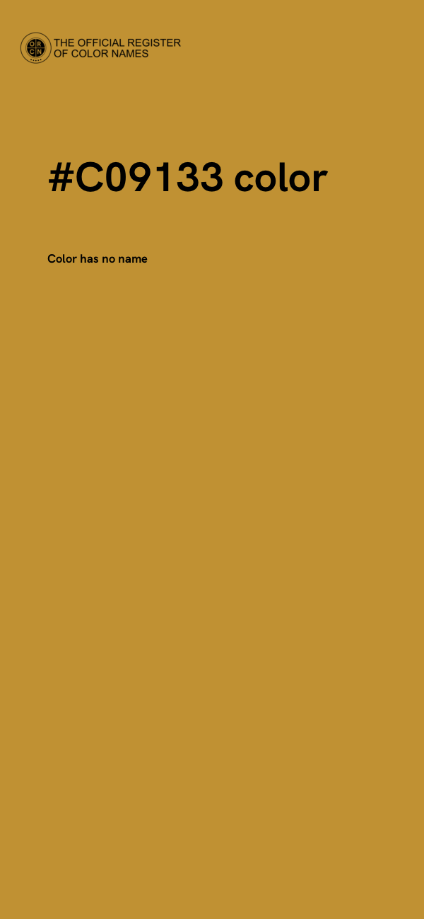 #C09133 color image