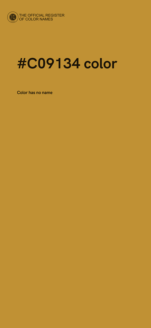 #C09134 color image